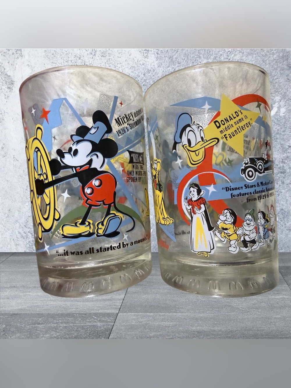 Disney WDW McDonalds 100 Years of Magic Vintage Collector Glasses Set|Disney fan